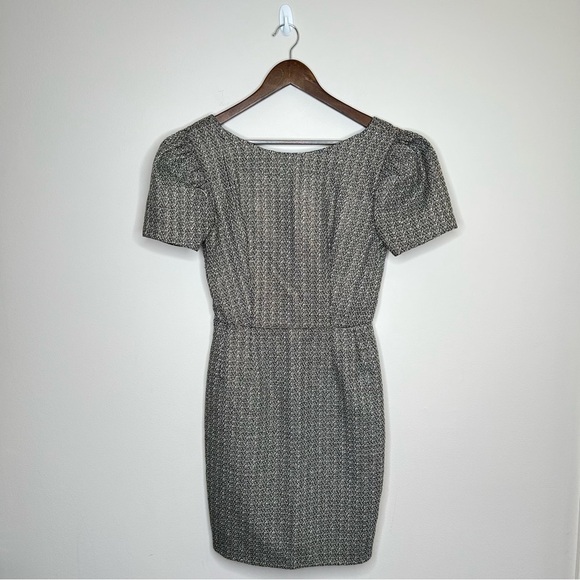Retro 70's Caitlin Power Knee Length Custom Dress Pleated Textured Size 6 - Picture 1 of 7